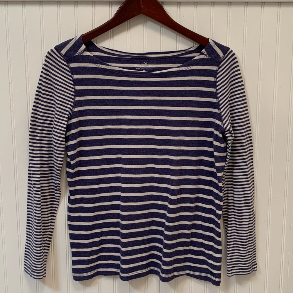 Vineyard Vines Striped Nautical Top / Tee Shirt - flawed